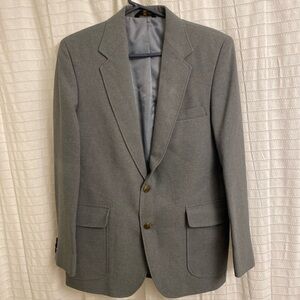 Haggar Blazer Mens 38 Gray Separates Polyester Sport Coat 2 Button Suit Jacket